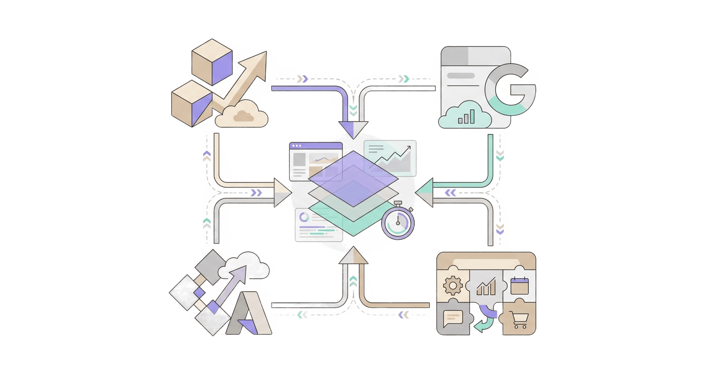 Composer intelligence engine dashboard showing recipes and findings